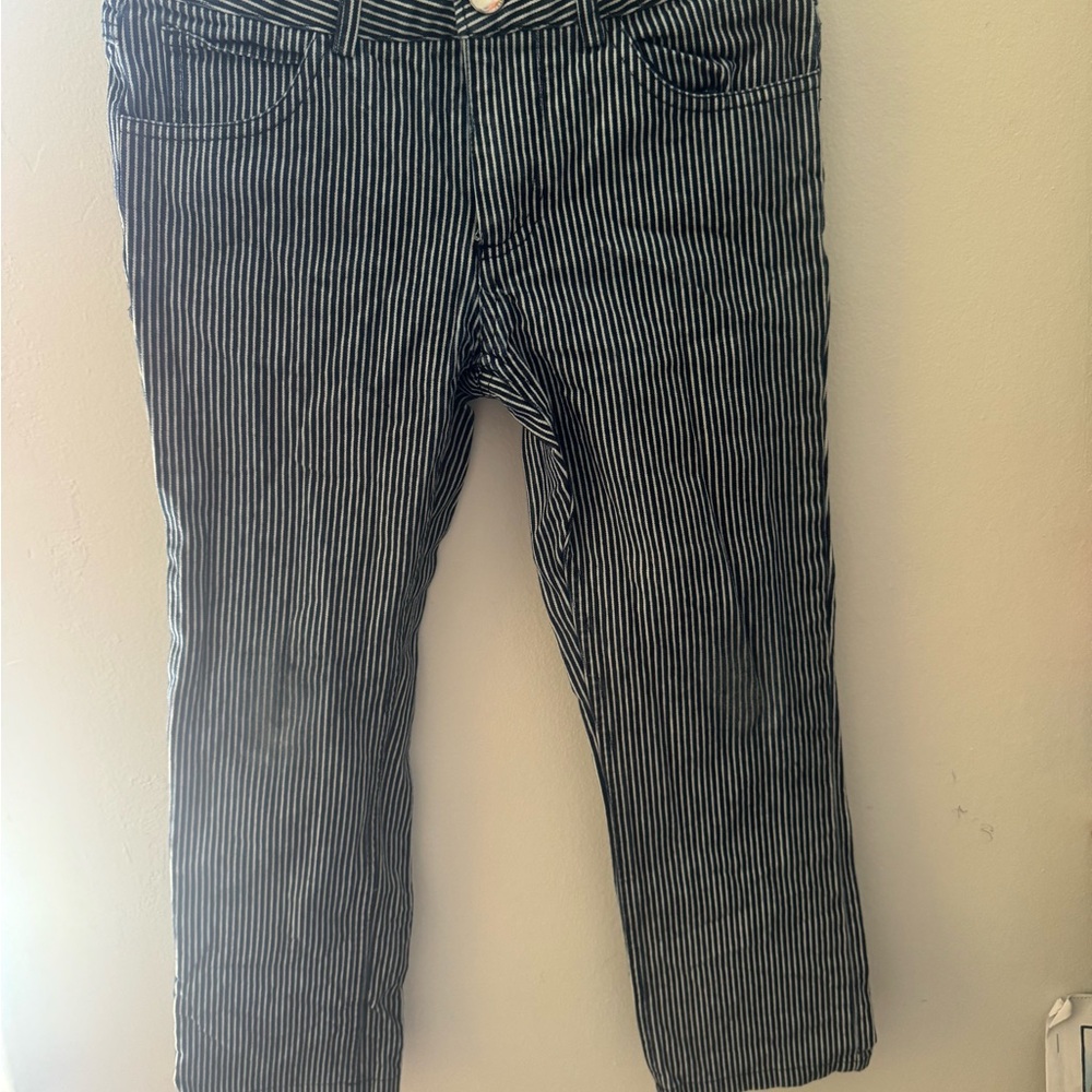 Jacadi Navy and White Striped Pants. worn once